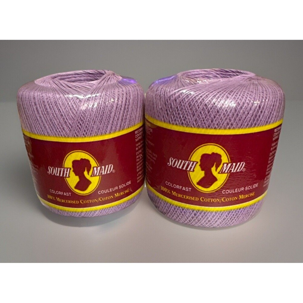 South Maid Mercerized Cotton Thread 495 Wood Violet 350 Yards Size 10